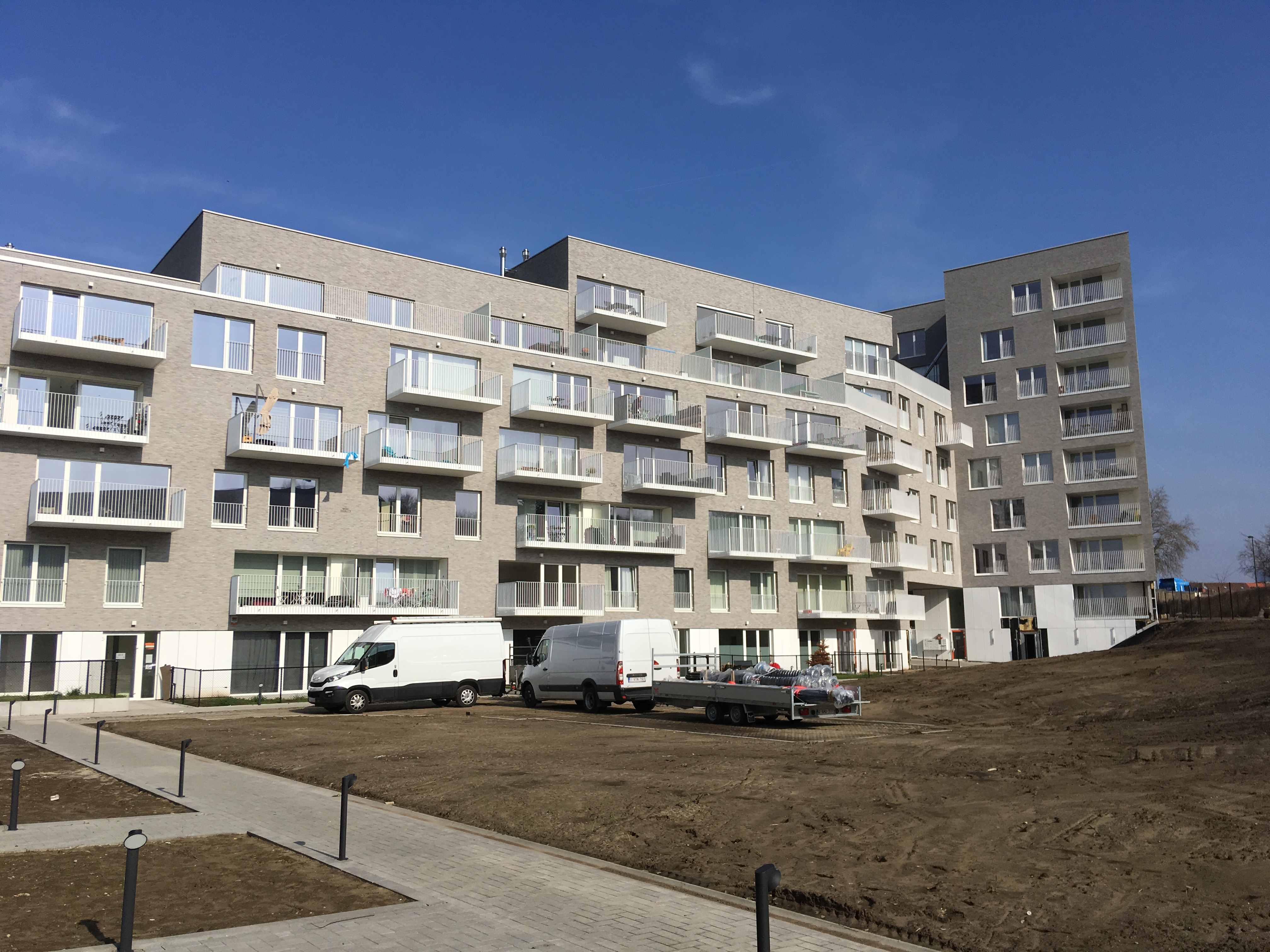 appartementencomplex tuinen van Union in Vorst voorzien met WTW units